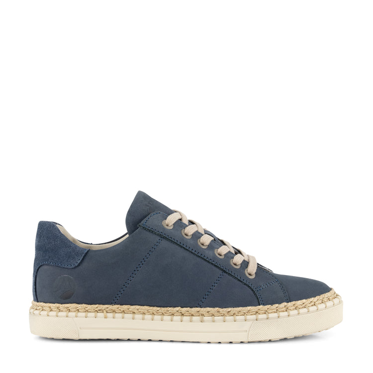 Caen - Leather sneaker - Lady - Blue R