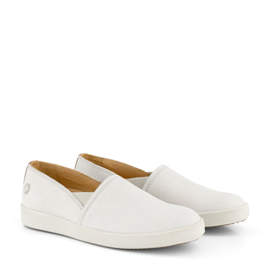 Tours - Leather slip-on shoes - Lady - White FRD