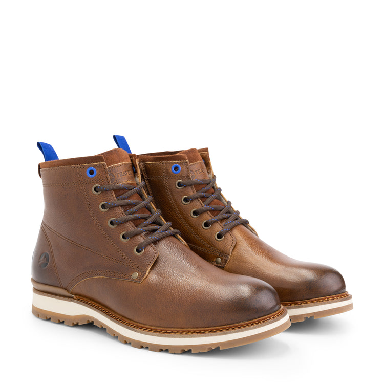 Mosvoll - Wool-lined lace-up boots - Men - Cognac FRD