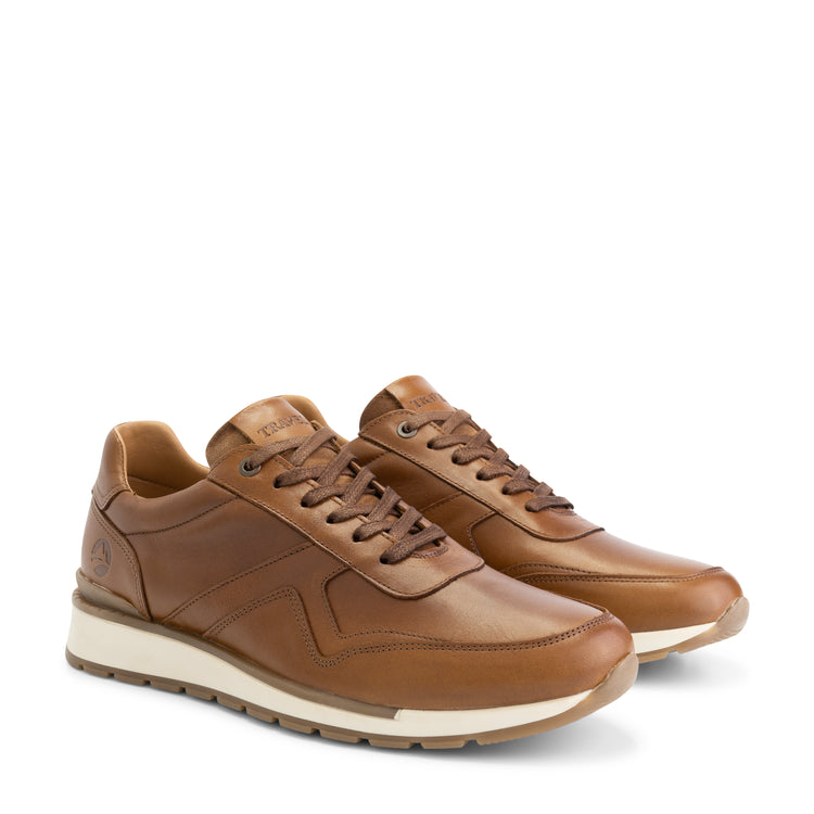 Walgrave - Leather sneakers - Men - Cognac FRD