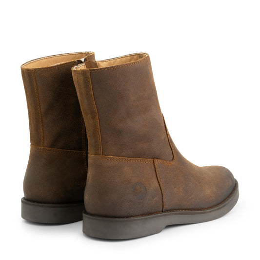 Pordic - Wax suede ankle boots - Lady - Cognac BD