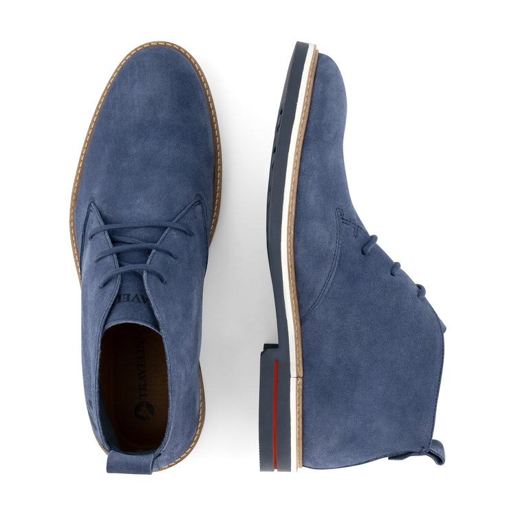 Newburgh - Suede lace-up shoes - Men - Light blue UPD