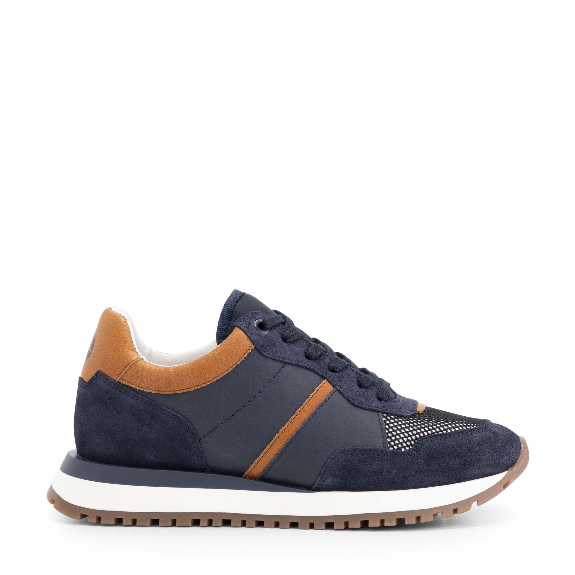 Carnac - Leather sneakers - Lady - Navy R