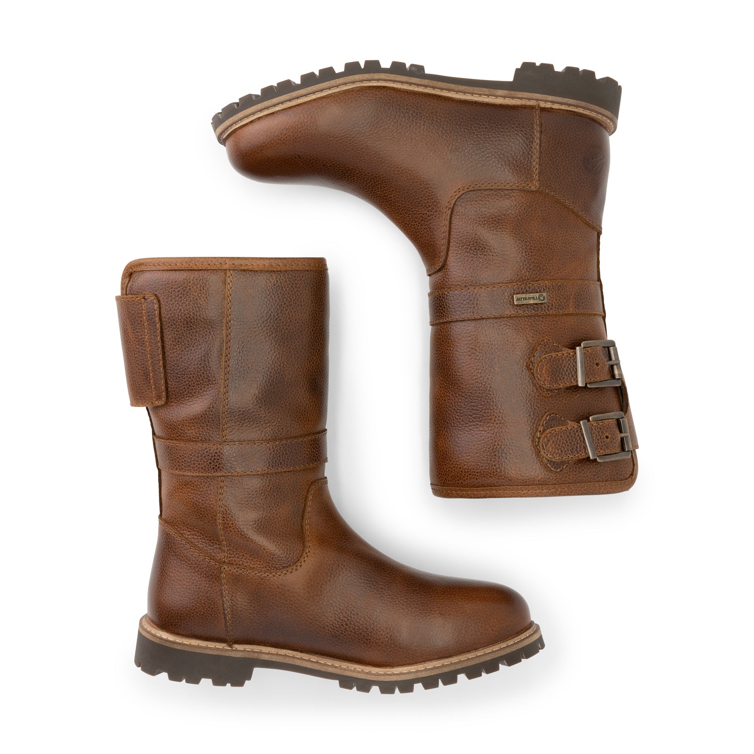 Yukon - Mid-calf wool-lined outdoor boots - Lady - Cognac UPD