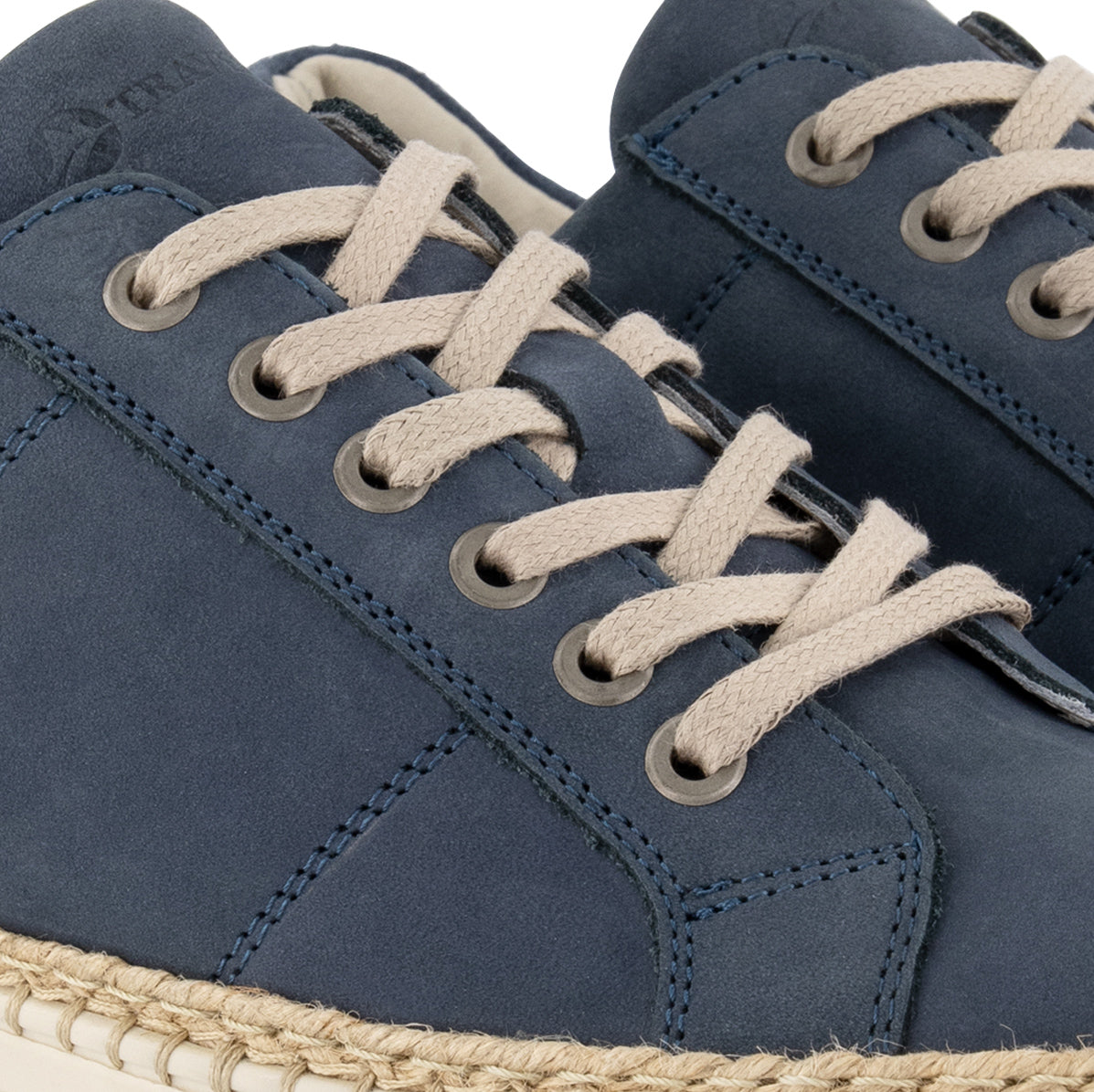 Caen - Leather sneaker - Lady - Blue DFW