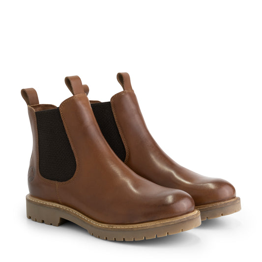 Randers - Leather chelsea boots - Lady - Cognac FRD