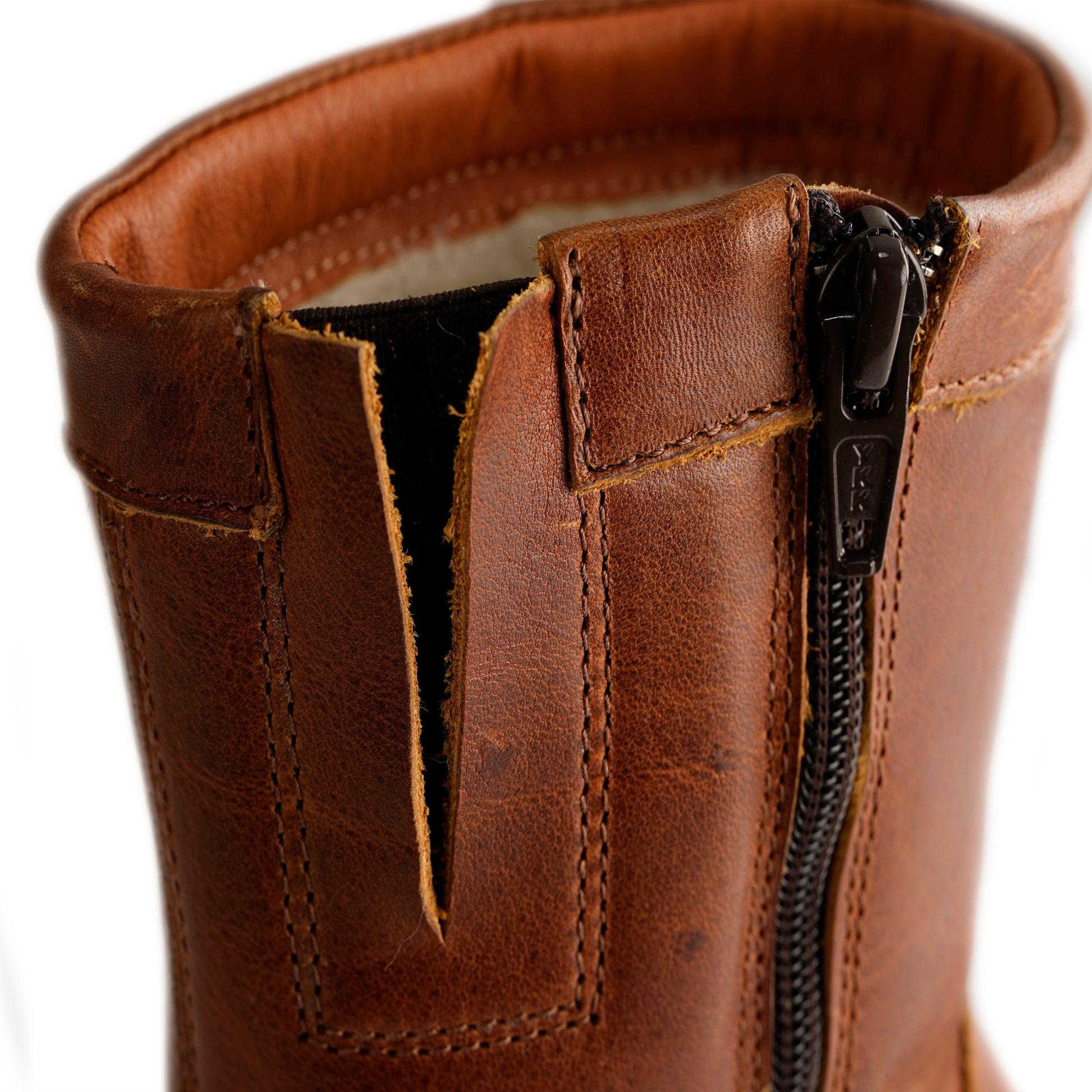 Varde - Mid-calf leather boots - Lady - Cognac DFS