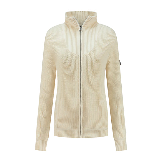 Snowdon - Cardigan cashmere/cotton blend - Lady - Off White F