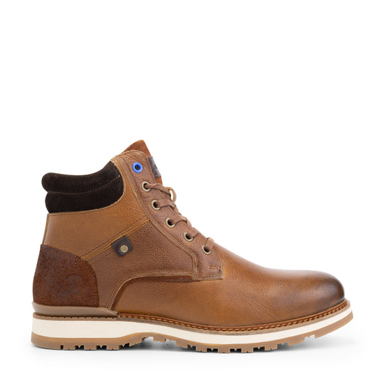 Sund - Wool-lined lace-up boots - Men - Cognac R