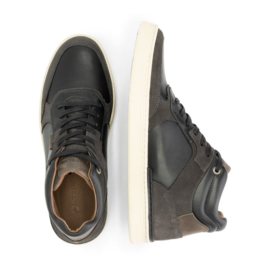 Moulton - Leather sneakers - Men - Black UPD