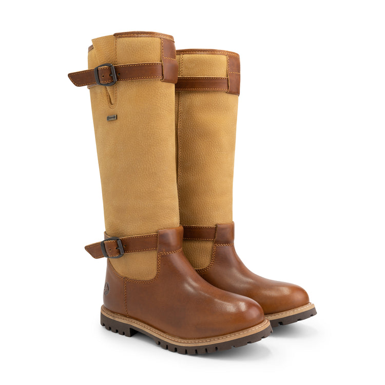 Greenland - Wool-lined high outdoor boots - Lady - Cognac FRD