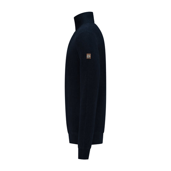 Brecon - Sweater cashmere/cotton blend - Men - Navy L