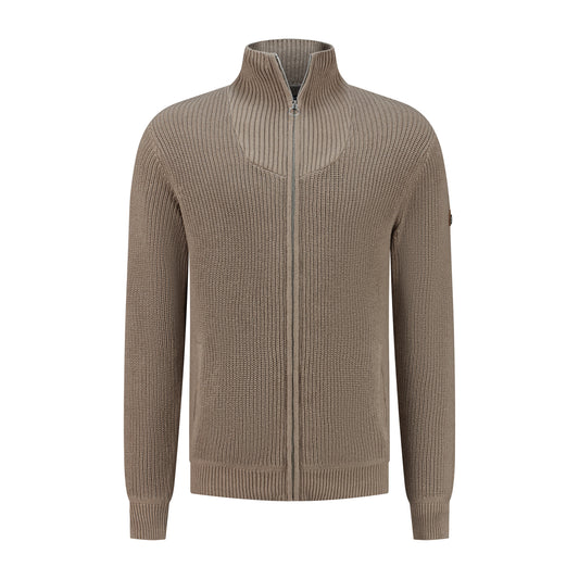 Snowdon - Cardigan cashmere/cotton blend - Men - Sand F