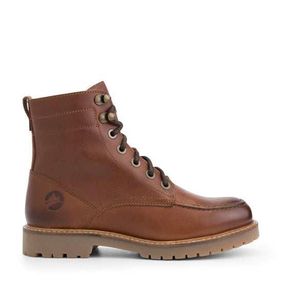 Haugesund - Wool-lined lace-up boots - Lady - Cognac R