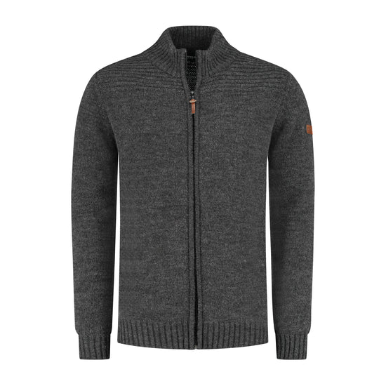 Raahe - Cardigan - Men - Dark Antracite F